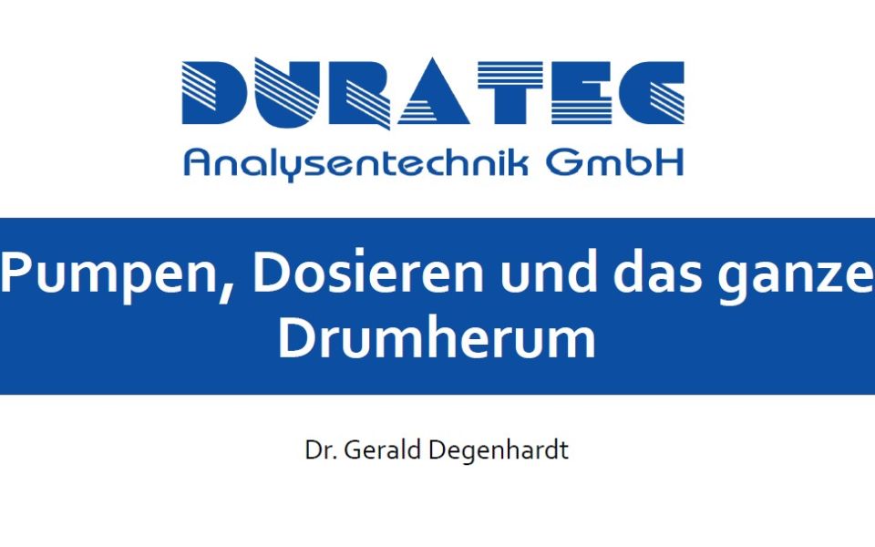 LAB-SUPPLY Vortrag - Pumpen, Dosieren und das ganze Drumherum